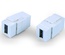 Hyperline KJ1-USB-A3-WH Проходной соединитель формата Keystone Jack USB 3.0 (Type A), ROHS, белый