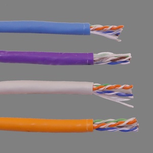 Кабель LANMASTER U/UTP, 4 пары, Кат. 6, с перегородкой, 550Mhz, LSZH, нг(A)-HF, синий, 305 м