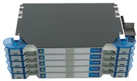Шасси FACT™ Patch-Only 240 LC/UPC OM4 c 10 поддонами, организация кабеля: left/right routing, цвет: серый, высота: 5E=3.5RU