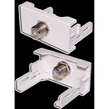 Вставка Mosaic 22.5x45 с RF-адаптером F-81, цвет: белый