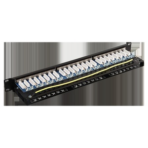 Патч-панель 19" высокой плотности, 48 портов RJ45, экранированная, кат.6A, 1U