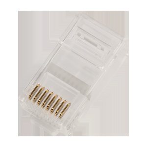 Коннектор RJ45 тип EZ, 8P8C, UTP, Cat.5e, универсальный, покрытие 50 микрон,100 шт.