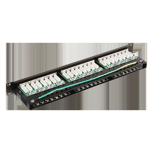 Патч-панель 19" высокой плотности, 48 портов RJ45, экранированная, кат.5E, 1U