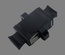 Адаптер оптический LANMASTER MPO тип B (Key-up/Key-up), с фланцами, черный