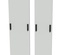 Комплект дверей для шкафа FACT™ в конфигурации inerconnect. Комплект: 2 двери, 2 ручки на каждой двери совместимые с замками по DIN 18252 (EN 1303), замки не включены