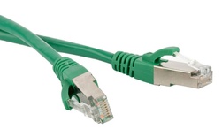 Hyperline PC-LPM-STP-RJ45-RJ45-C5e-0.5M-LSZH-GN Коммутационный шнур F/UTP, экранированный, Cat.5e (100% Fluke Component Tested), LSZH, 0.5 м, зеленый