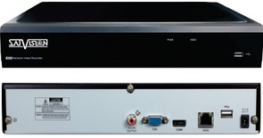 Сетевой 4-х канальный видеорегистратор с поддержкой IP-камер до 8 Mpix; Российский облачный сервис