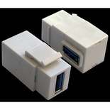 Модуль Keystone, USB 3.0, тип A, мама-мама, 90 градусов, цвет: белый