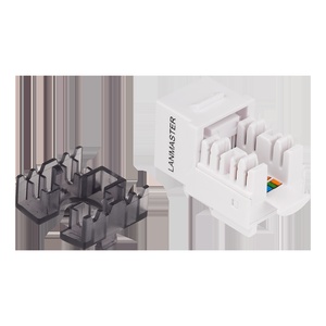 Модуль Keystone, RJ45, неэкранированный, кат.6A, без шторки, 90 градусов, цвет: белый