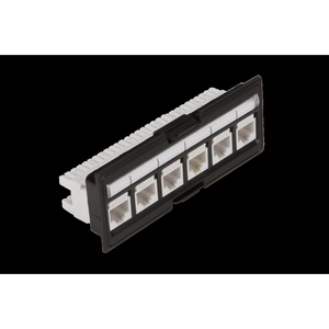 Адаптерная планка 6 x Keystone RJ45 (без модулей), неэкранированная, без шторок