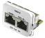 Адаптерная вставка AMP CO™ Plus 2xRJ45 (1хFastEthernet / 1хISDN) Cat6a, цвет: белый (RAL 9010)