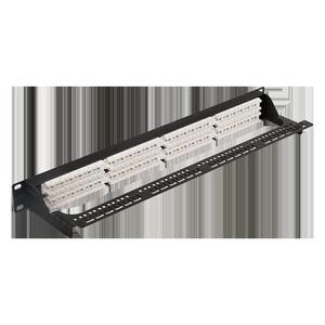 Патч-панель 19" высокой плотности, 48 портов RJ45, неэкранированная, кат.6, 1U