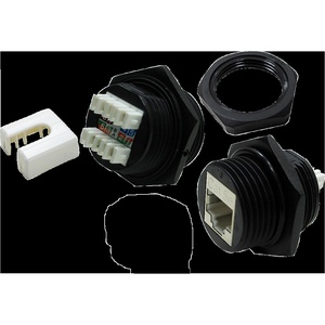 Индустриальный модуль Keystone, RJ45, экранированный, кат.5E, IP68, 180 градусов