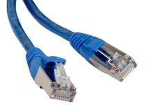 Hyperline PC-LPM-STP-RJ45-RJ45-C6-0.5M-LSZH-BL Коммутационный шнур U/FTP, экранированный, Cat.6 (100% Fluke Component Tested), LSZH, 0.5 м, синий