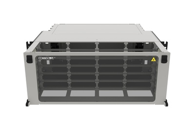 Коммутационная панель Systimax Ultra High Density 4RU до 24 модулей G2, до 288 LC Duplex или до 192 MPO, с фронтальным кабельным органайзером