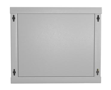 Hyperline TWL-1266-SR-RAL7035 Шкаф настенный 19-дюймовый (19"), 12U, 650x600х600мм, металлическая дверь, несъемные стенки, 1 пара профилей, цвет серый (RAL 7035) (собранный)