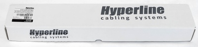 Hyperline SHE19-6SH-S-2.5EU Блок розеток для 19" шкафов, горизонтальный, 6 розеток Schuko, выключатель с подсветкой, кабель питания 2.5м (3х1.5мм2) с вилкой Schuko 16A, 250В, 482.6x44.4x44.4мм (ШхГхВ), корпус алюминий, черный