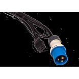 Шнур питания C19-I309 Male, 3х2.5, 220В, 16А, черный, 2.5 метра