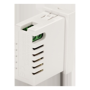 Модуль USB-зарядки, 2 порта USB-A, 2.1A/5V, 45x22.5, цвет: белый