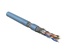 Hyperline SFUTP4-C5E-P26-IN-PVC-BL-305 (305 м) Кабель витая пара, экранированная SF/UTP, Cat.5e, 4 пары (26 AWG), многожильный (patch), экран - фольга + медная оплетка, PVC, –20°C – +75°C, синий