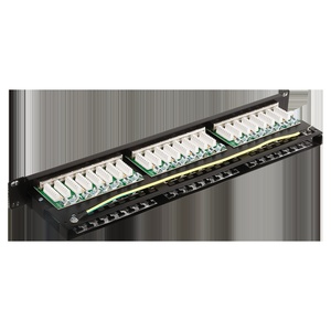 Патч-панель 19" высокой плотности, 48 портов RJ45, экранированная, кат.6, 1U