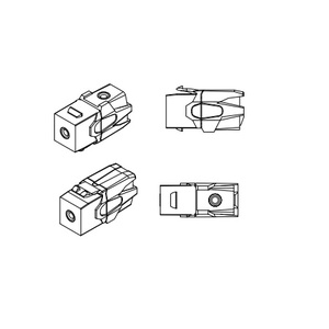 Вставка формата Keystone Jack с проходным адаптером TRS 3.5 мм, 90 градусов, ROHS, белая