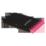 Компактная MPO кассета OM4, 12xLC, тип B, низкие потери, черная