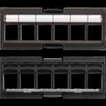 Адаптерная планка 6 x Keystone RJ45 (без модулей), экранированная, без шторок