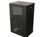 Hyperline TDB-12U-GP-RAL9004 Шкаф настенный 10'', 12U, 649,5х390х300, уст. размер 254 мм, со стеклянной дверью, открывающиеся стенки, возможность установки вентилятора, цвет черный (RAL 9004) (собранный)