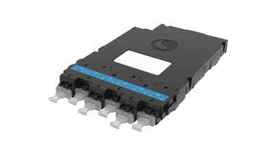 Модуль CHD OS2 6xLC Duplex - 1xMPO12(f) Method B Enhanced, key up, цвет: синий