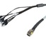Экранированная разветвительная кабельная сборка 1хMRJ21™/4хRJ45 4х10G, выход кабеля 180град., изоляция: LSZH, длина м: 5