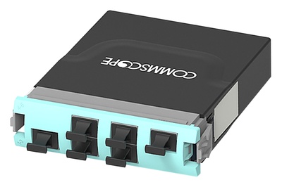 Модуль G2 ULL OM4 LazrSPEED® 550 ,6xMPO8(m) - 2xMPO24(f), цвет: бирюзовый
