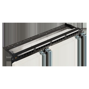 Патч-панель 19" компактная, неэкранированная, 24 порта RJ45, кат.6, 0.5U, с задним органайзером