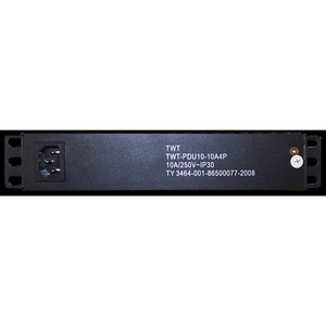 Блок розеток 10", 1-фазный с выключателем, 10A / 250V, 4xSchuko, без шнура питания, разъем C14