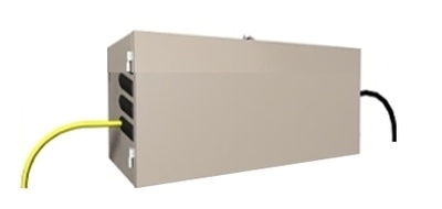 Настенный шкаф для организации точки перехода "наружный/внутренний кабель" до 144 обычных волокон или 432 Ribbon волокон (Fiber Entrance Cabinet) до 6 поддонов для сплайсов, 495х813х330, цвет: белый