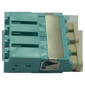 Адаптер оптический LANMASTER LC SM, со шторкой, корпус SC, квадро