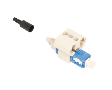 Соединитель TeraSPEED® Fiber Qwik II-SC Connector™ SM, для быстрой установки, цвет: синий