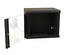 Шкаф настенный 19-дюймовый (19"), 15U, 775x600х600мм, стеклянная дверь с перфорацией по бокам, ручка с замком, цвет черный (RAL 9004) (разобранный)