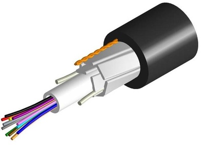 Оптический кабель Arid Core® Drop Cable, волокон: 8, Тип волокна: ОМ3 LazrSPEED® 300, конструкция: общая трубка 2 мм c гелем с усилением 2 стержнями ARP и пластинами из фибергласа, изоляция: LSZH UV stabilized, EuroClass: Dca, диаметр: 6,1 мм, -20 - +70 град., цвет: чёрный