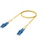Коммутационный шнур LC-UPC/LC-UPC-дуплексный 1.8мм, OS2, оболочка: LSZH, цвет: жёлтый, длина м: 15