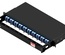 Коммутационная панель 40xLC Duplex/10xMPO-8(m) OS2 Method B Enhanced с фронтальным кабельным органайзером, высота: 1RU, цвет: чёрный