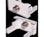 Вставка Mosaic 22.5x45 с RF-адаптером F-81, цвет: белый