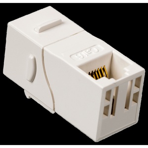 Повторитель портов RJ45, неэкранированный, кат.6, формата Keystone, 90 градусов, цвет: белый