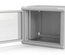 Hyperline TWL-0666-SD-RAL7035 Шкаф настенный 19-дюймовый (19"), 6U, 367x600х600мм, металлическая перфорированная дверь, несъемные стенки, 1 пара профилей, цвет серый (RAL 7035) (собранный)