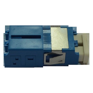 Адаптер оптический LANMASTER LC SM, со шторкой, корпус SC, дуплексный