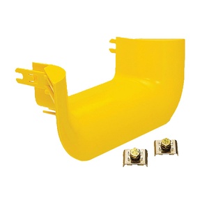 Кабельный сход с лотка 51x152 для обеспечения радиуса изгиба кабеля FiberGuide® Trumpet Flare, цвет: жёлтый