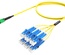 Разветвительный кабель (гидра) MPOptimate® OS2 G.657.A2 MPO12(f) APC/6xLC Duplex, UltraLowLoss, изоляция: LSZH, Полярность: метод А, t=-10-+60 град., цвет: жёлтый, Длина м.: 50