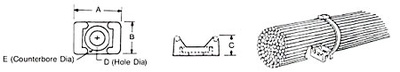 Hyperline TM-2S8C Площадка под винт 14.9x9.5мм (д.4.5мм) для стяжки (100 шт)