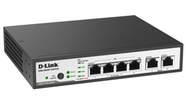 Коммутатор 4 порта 10/100Base-TX PoE ports + 2 порта Combo 10/100/1000Base-T/SFP Metro Ethernet