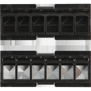 Адаптерная планка 6 x Keystone RJ45 (без модулей), неэкранированная, без шторок